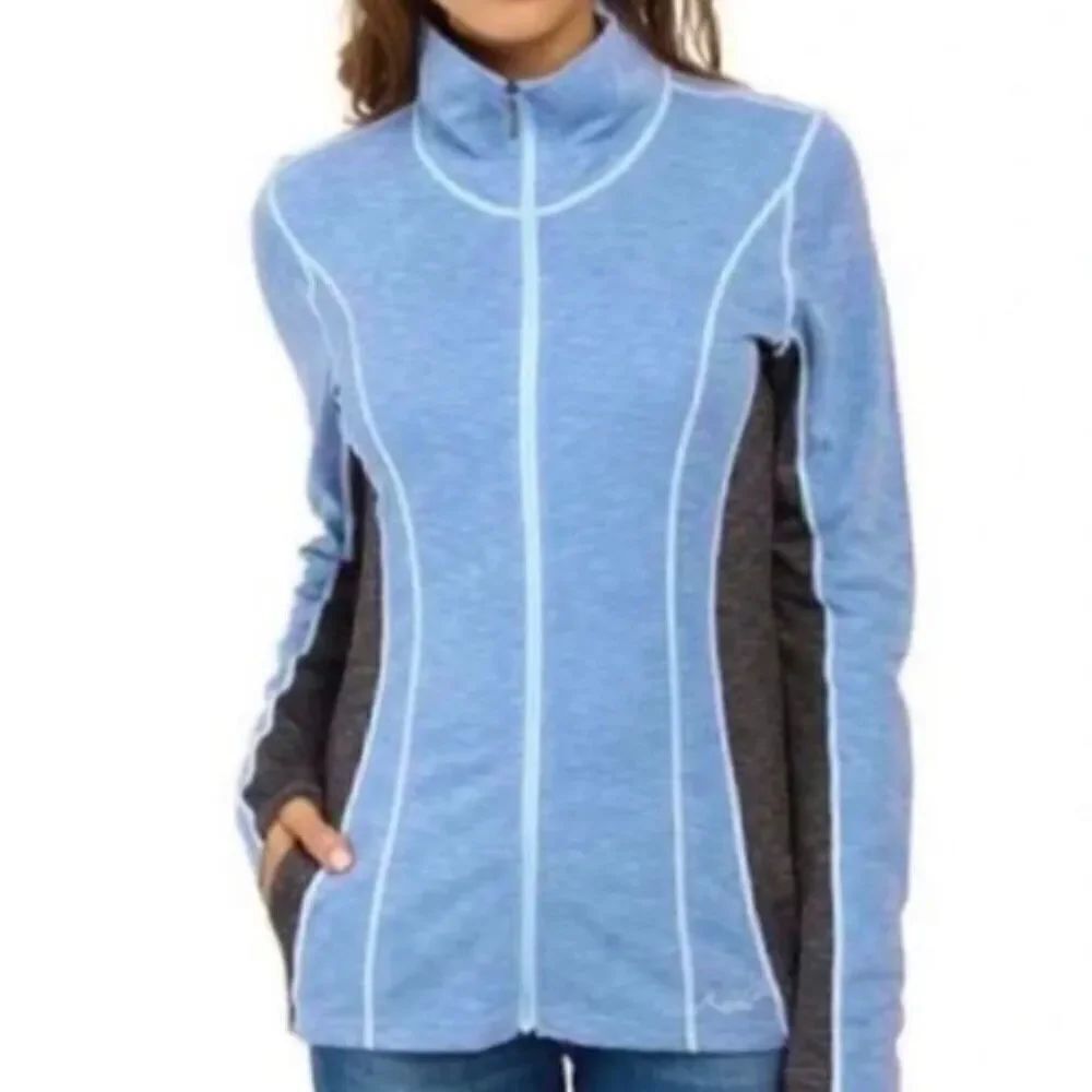 Kuhl Moonbeam full zip blue sweater jacket XS